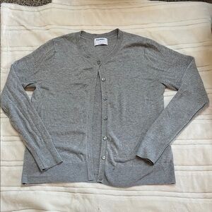 Old Navy Light Gray Cardigan Sweater